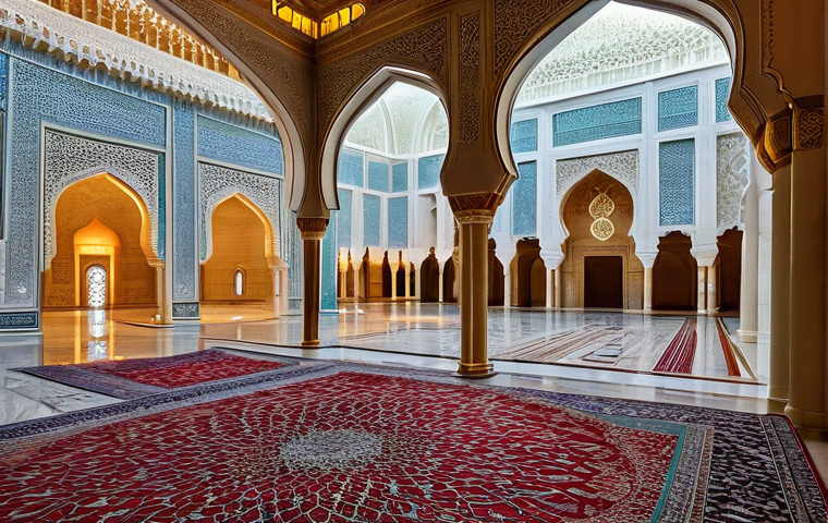 오만의 해안 도시 탐방 - Muscat: A Blend of Ancient Majesty and Modern Elegance**
"A wide-angle, highly detailed, vibrant ph...