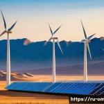 오만의 환경 보호 노력 - A Futuristic Oasis: Yiti Sustainable City**
"A panoramic, high-angle shot of the 'Yiti Sustainable C...